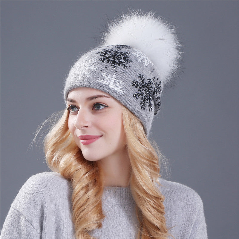 Wool Rabbit Hair Blend Hat