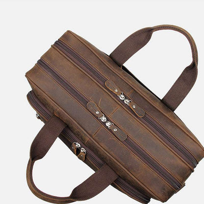 Men's Crazy Horse Leather Laptop Bag