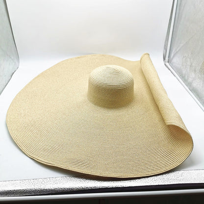 Women's Straw Hat With Oversized Brim 30cm