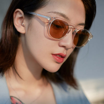 Trendy Jelly Color Aviator Sunglasses Sunglasses