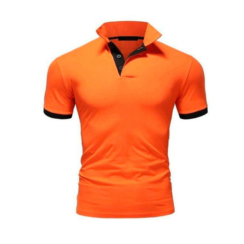 Men’s Stand Collar Polo Shirt – Business Casual Short Sleeve Men's Stand Collar Short Sleeve Polo Shi | Ectron Online