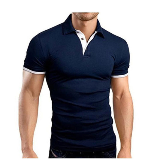 Men’s Stand Collar Polo Shirt – Business Casual Short Sleeve Men's Stand Collar Short Sleeve Polo Shi | Ectron Online