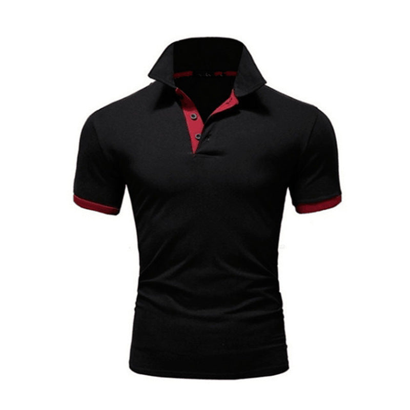 Men’s Stand Collar Polo Shirt – Business Casual Short Sleeve Men's Stand Collar Short Sleeve Polo Shi | Ectron Online
