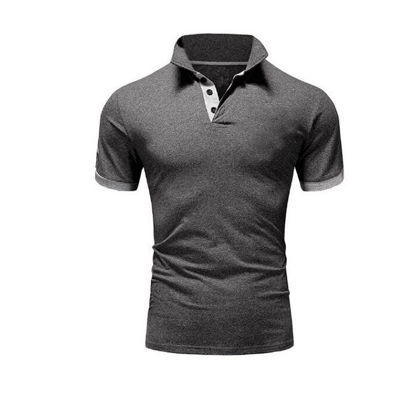 Men’s Stand Collar Polo Shirt – Business Casual Short Sleeve Men's Stand Collar Short Sleeve Polo Shi | Ectron Online