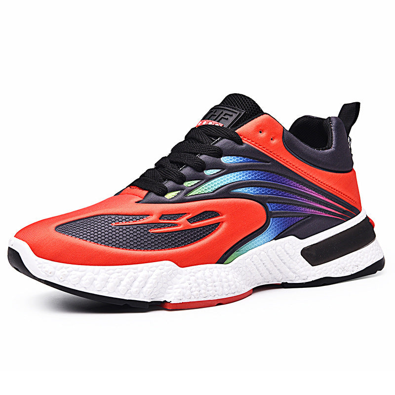 Colorful Flying Woven Men's Casual Sports Shoes – Trendy & Lightweight Colorful Casual Shoes Flying Woven Men's | Ectron Online