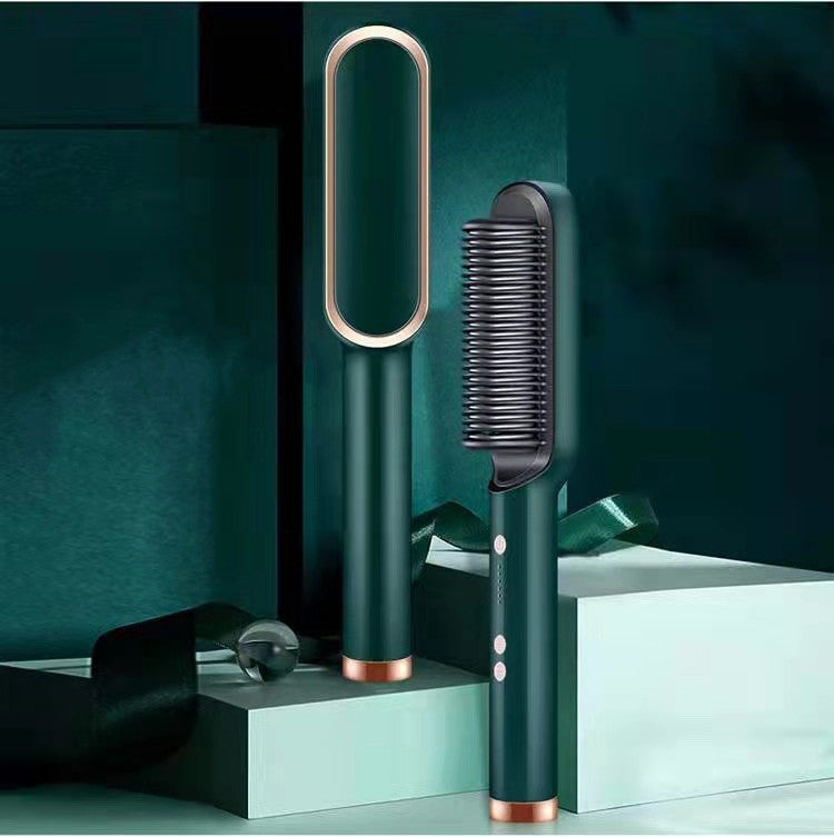 2-in-1 Hair Straightener Hot Comb with Negative Ion Curling Tong New 2 In 1 Hair Straightener Hot Comb Ne | Ectron Online
