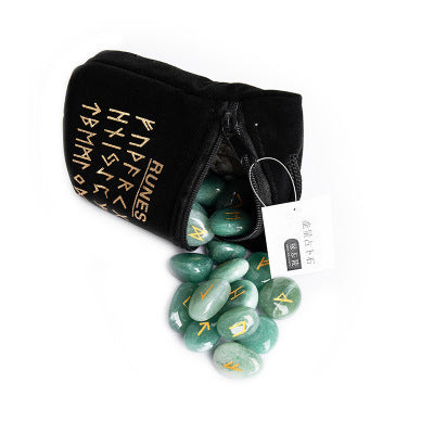 Natural Crystal Fortune-Telling Stone Runes Runes Runes