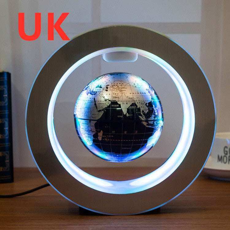 LED Floating Globe World Map Round LED World Map Floating Globe Magne | Ectron Online