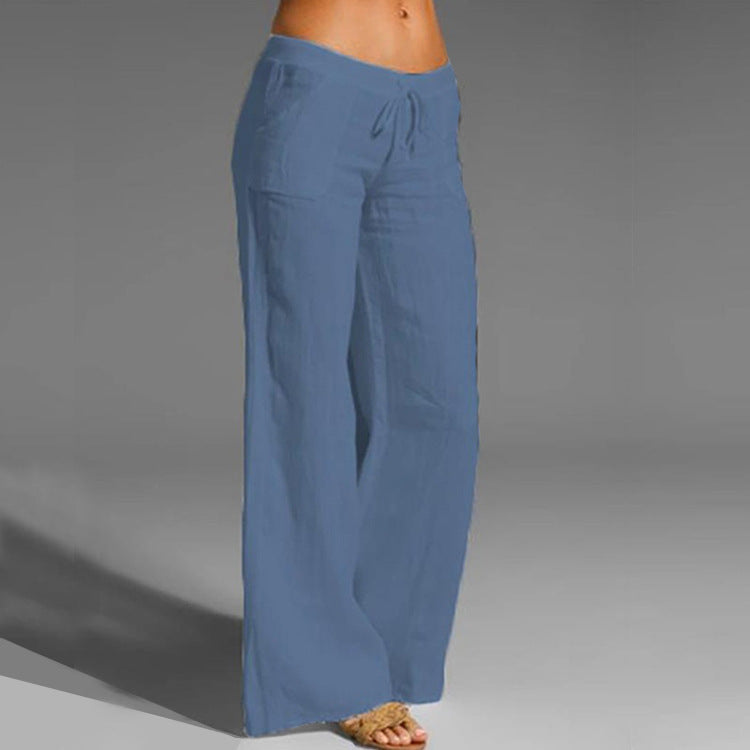 Casual Loose Cotton-Linen Trousers – Autumn & Winter Comfort Spot Autumn And Winter Cross-Border Wish | Ectron Online