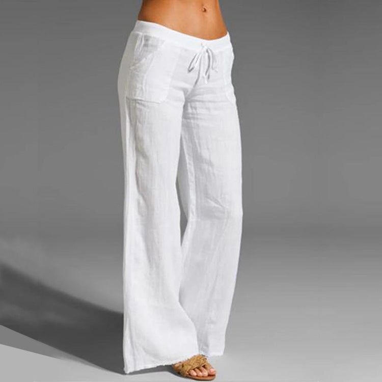 Casual Loose Cotton-Linen Trousers – Autumn & Winter Comfort Spot Autumn And Winter Cross-Border Wish | Ectron Online
