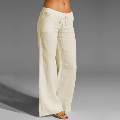 Spot Autumn And Winter Cross-Border Wish Women'S Casual Loose Trousers Stretch Waist Flared Yoga Pants Plus Size Women'S Pants