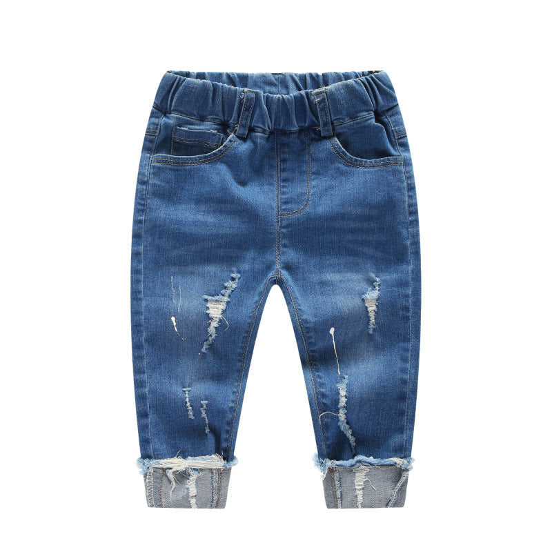 Ripped Denim Pants for Boys Children's boy pants, children's pants, | Ectron Online