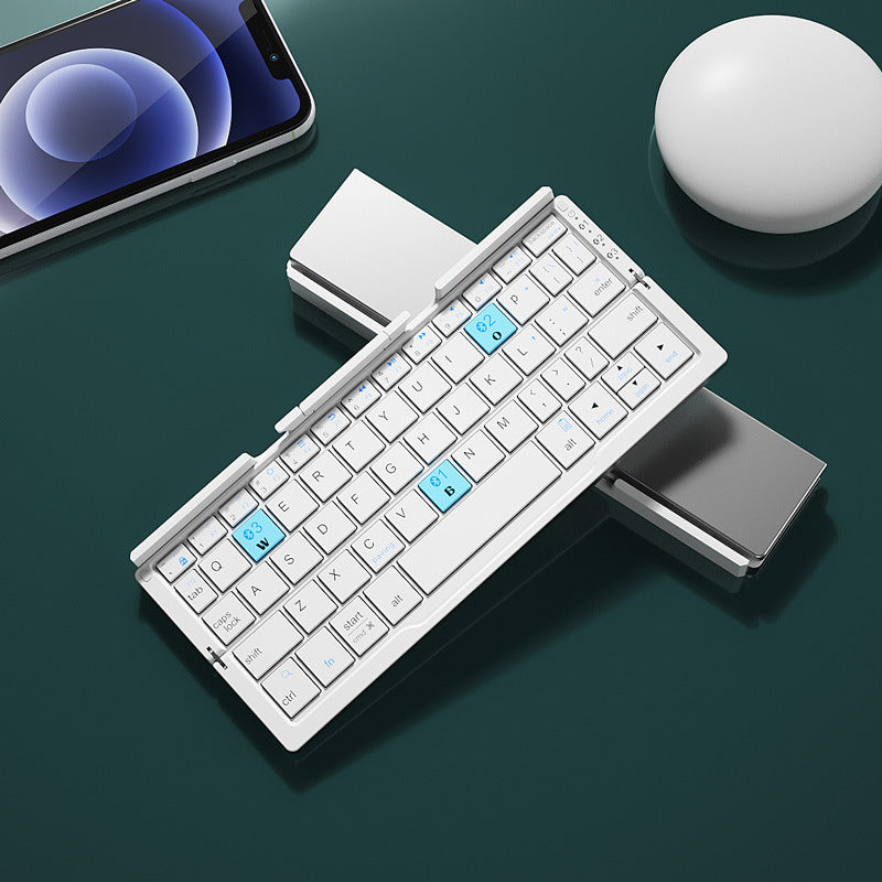 Mini Folding Bluetooth Keyboard with Stand Mini Folding Bluetooth Keyboard Wireless | Ectron Online