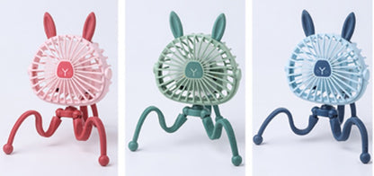 Stroller Fan Personal Portable Desk Handheld Baby Bed Car Seat Fan USB Rechargeable Fan Mini Stroller Accessories