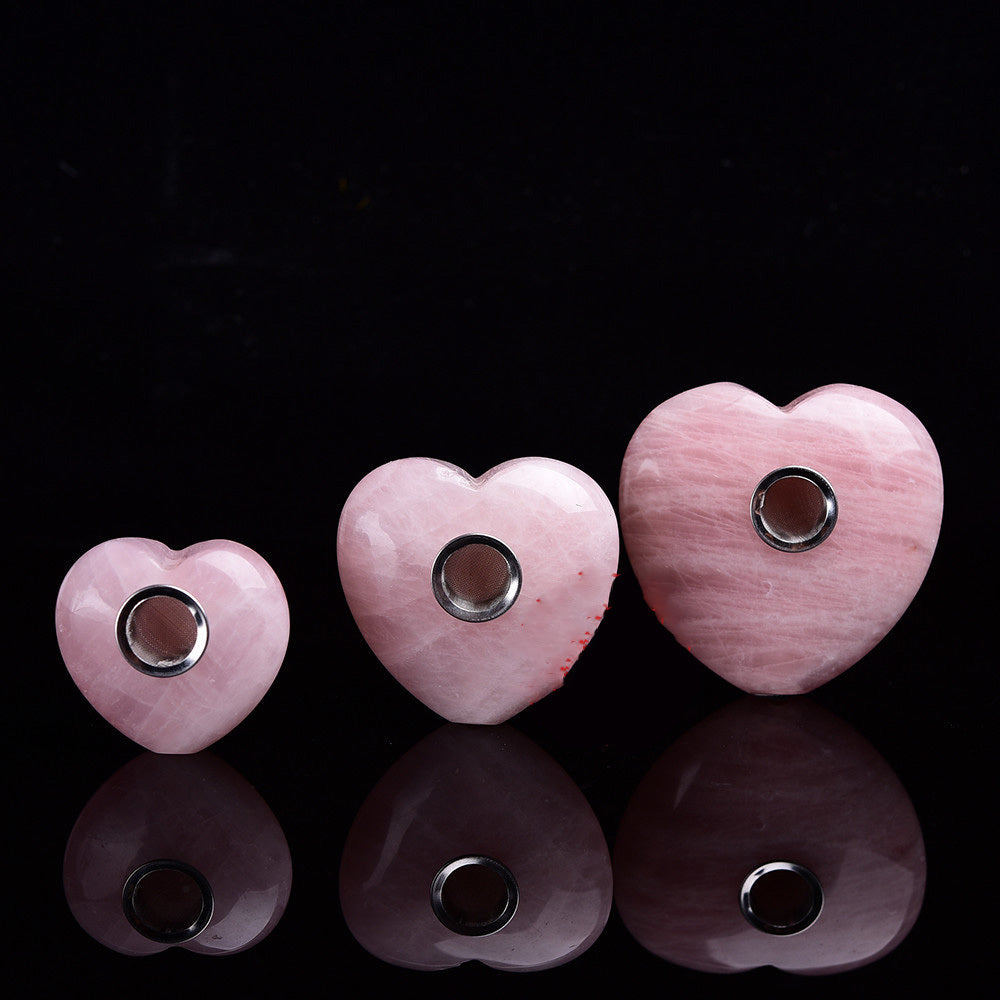 Love Play Pipe Smoking Pipe Smoking Pipe Cross-Border Gemstone Polished East China Sea Wholesale