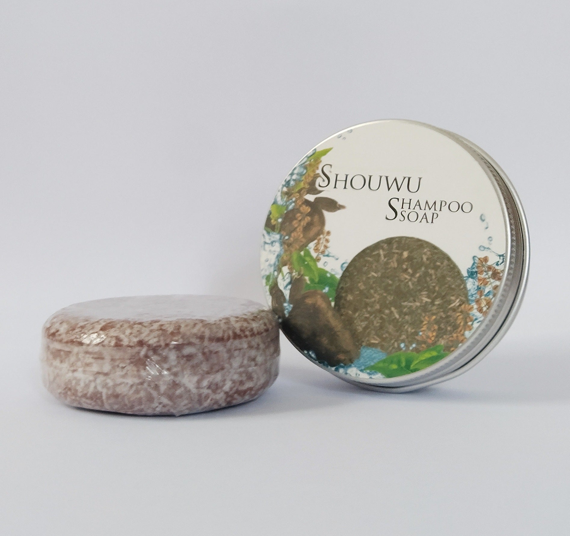 {{ brand }} Polygonum Ginseng Soap - Nourishing & Shampoo Soap Style two aluminum box packagi 55g 1PC - Foreign Trade Silicone Oil Free English