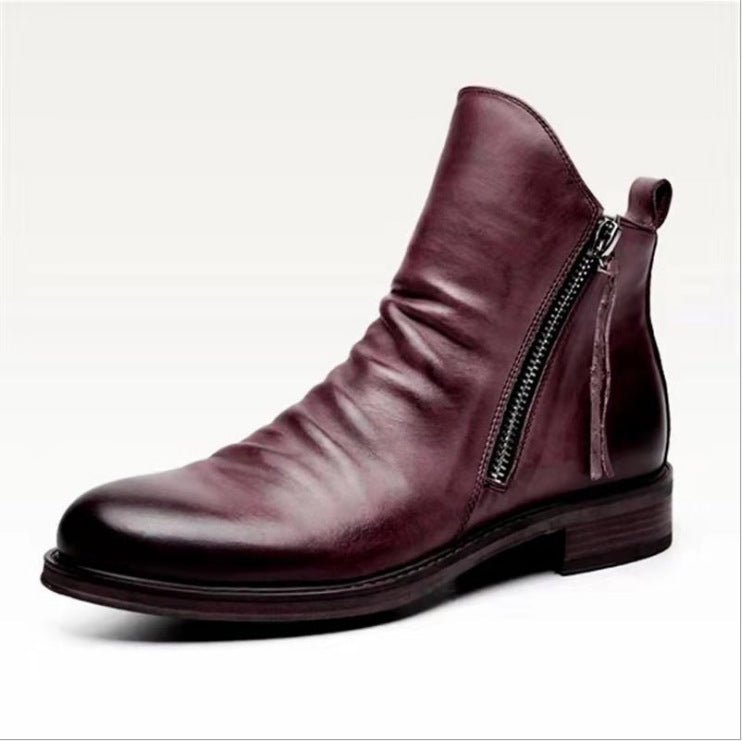 Men’s Leather Casual Chelsea Boots – Stylish & Comfortable Men's Leather Casual Men's Shoes Chelsea | Ectron Online
