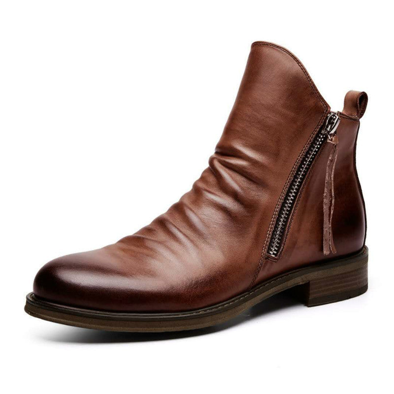 Men’s Leather Casual Chelsea Boots – Stylish & Comfortable Men's Leather Casual Men's Shoes Chelsea | Ectron Online