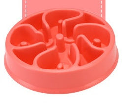 Pet Bowl Choking Prevention Slow Food Bowl Environmentally Friendly Plastic Dog Bowl Cat Bowl Dog Food Small Dog Food Bowl Rice Bowl