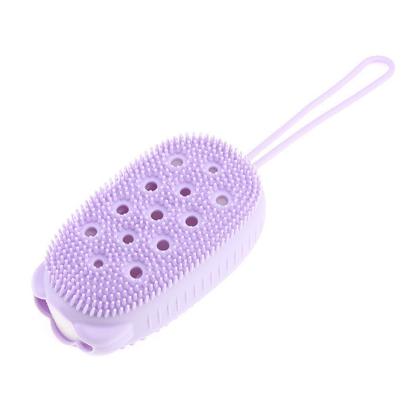 {{ brand }} Silicone Massage Bath Brush for Relaxing and Effective Cleaning Purple 1PCS - Silicone Massage Bath Brush