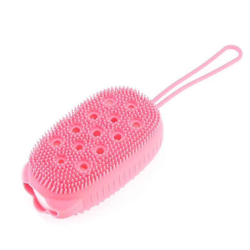 {{ brand }} Silicone Massage Bath Brush for Relaxing and Effective Cleaning Pink 1PCS - Silicone Massage Bath Brush
