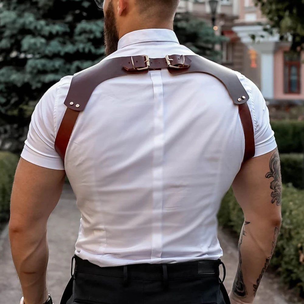 Men's Leather Bondage Suspenders Personalized Bondage