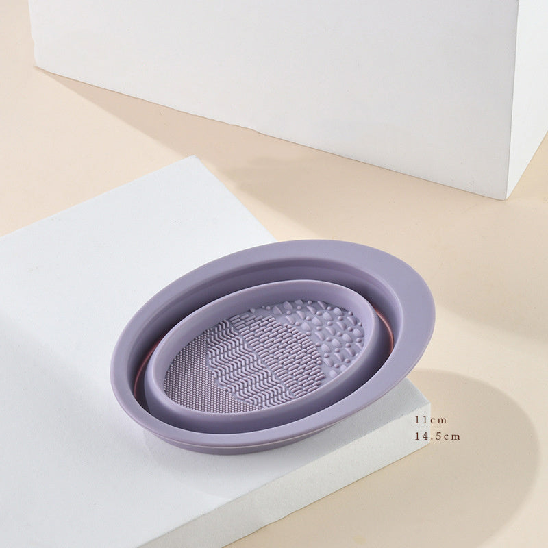 Makeup Brush Scrubbing Plate & Cleaning Bowl Scrubbing Plate Makeup Brush Cleaning Pa | Ectron Online