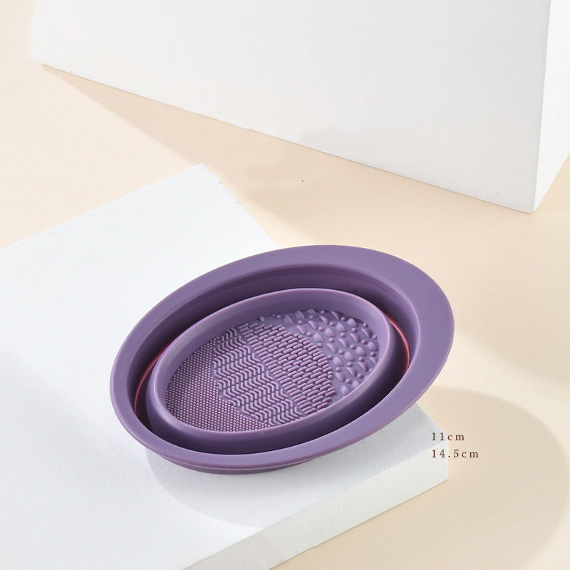 Makeup Brush Scrubbing Plate & Cleaning Bowl Scrubbing Plate Makeup Brush Cleaning Pa | Ectron Online