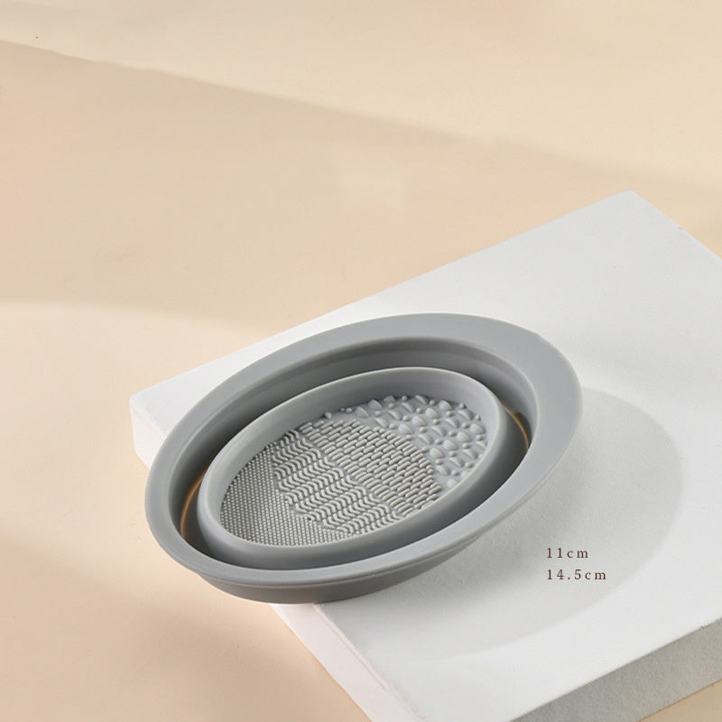 Makeup Brush Scrubbing Plate & Cleaning Bowl Scrubbing Plate Makeup Brush Cleaning Pa | Ectron Online