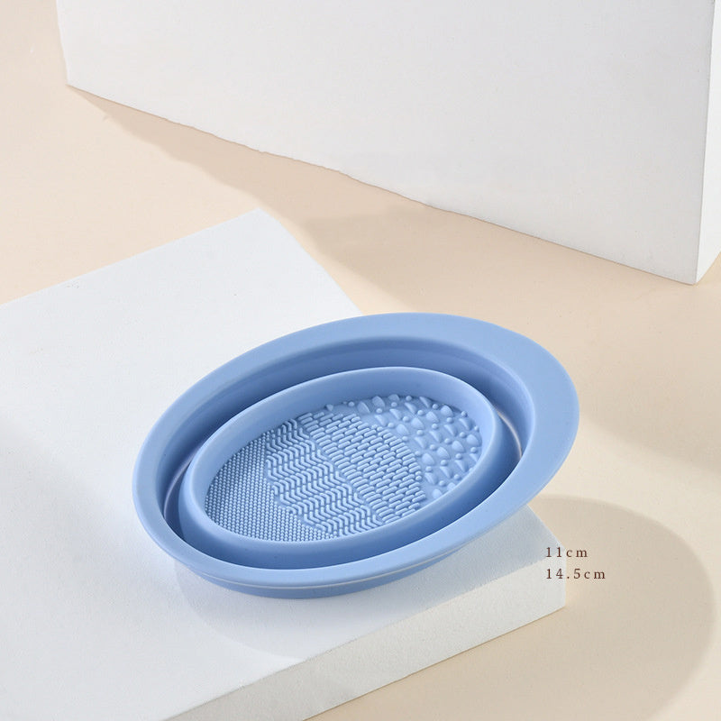 Makeup Brush Scrubbing Plate & Cleaning Bowl Scrubbing Plate Makeup Brush Cleaning Pa | Ectron Online