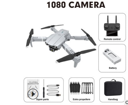 Camera quadcopter drone with camera module, included battery and remote control