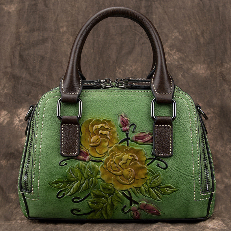 Genuine Leather Mini Vintage Shoulder Bag for Women Genuine Leather Bag Women's Handbags Min | Ectron Online