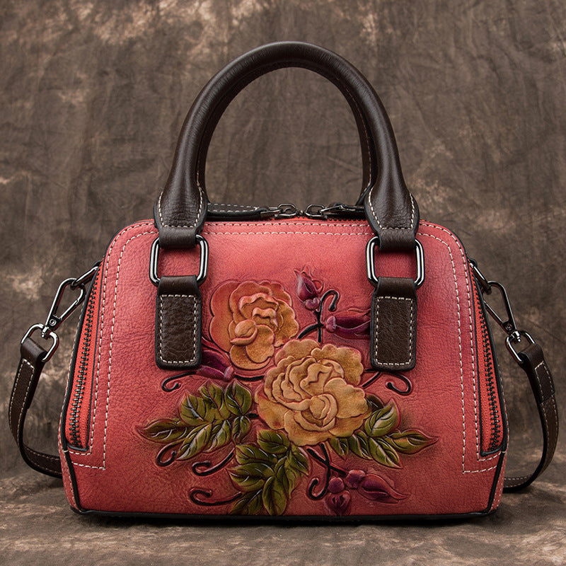 Genuine Leather Mini Vintage Shoulder Bag for Women Genuine Leather Bag Women's Handbags Min | Ectron Online