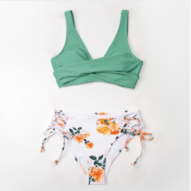 Printed Swimsuit Bikini Printed Swimsuit Bikini Swimsuit Women | Ectron Online