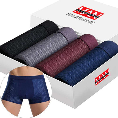 4-Pack Men's Boxer Briefs - Comfortable and Breathable Underwear & Loungewear | Ectron Online