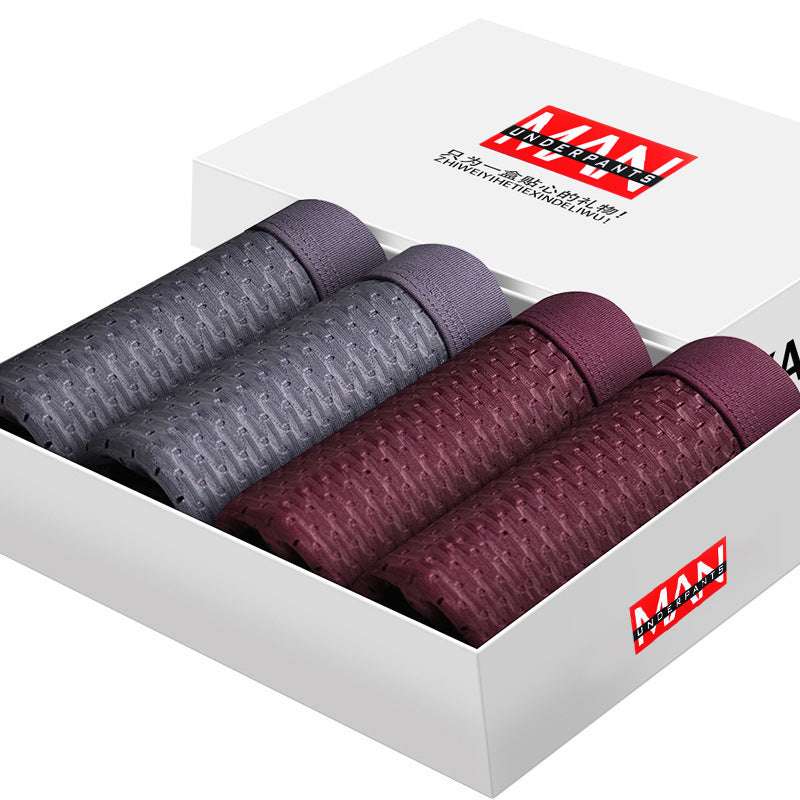 4-Pack Men's Boxer Briefs - Comfortable and Breathable Underwear & Loungewear | Ectron Online