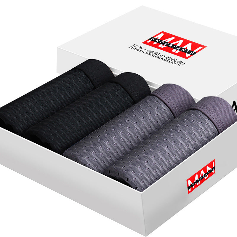 4-Pack Men's Boxer Briefs - Comfortable and Breathable Underwear & Loungewear | Ectron Online