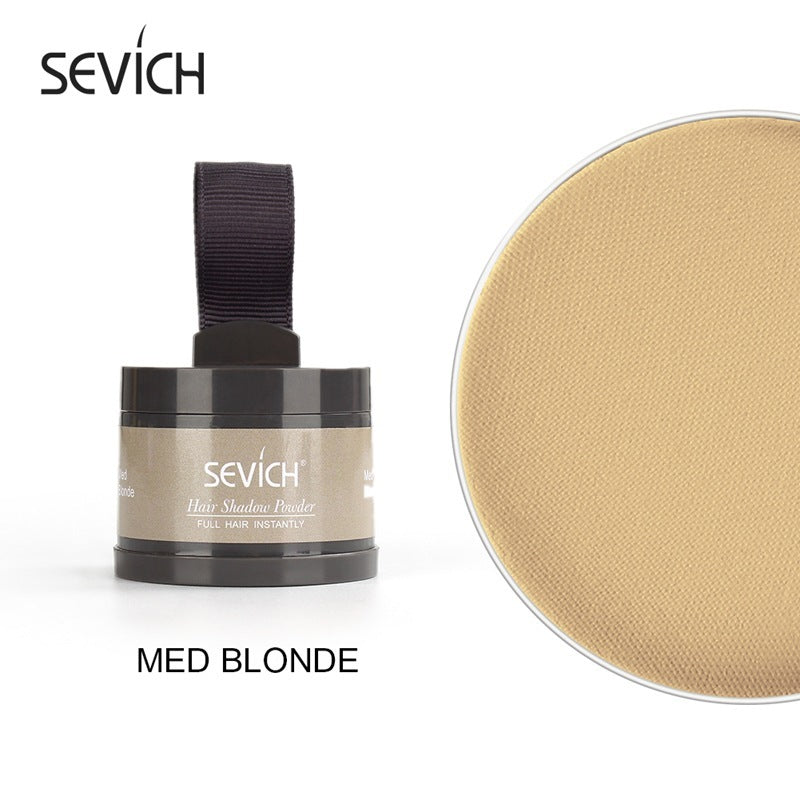 Hair shadow powder compact with tan powder disc, Med blonde shade