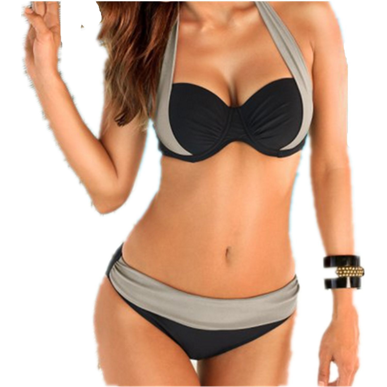 Women’s New Sexy High Waist Halter Bikini – EU & US Style Europe And The United States New Sexy Bi | Ectron Online