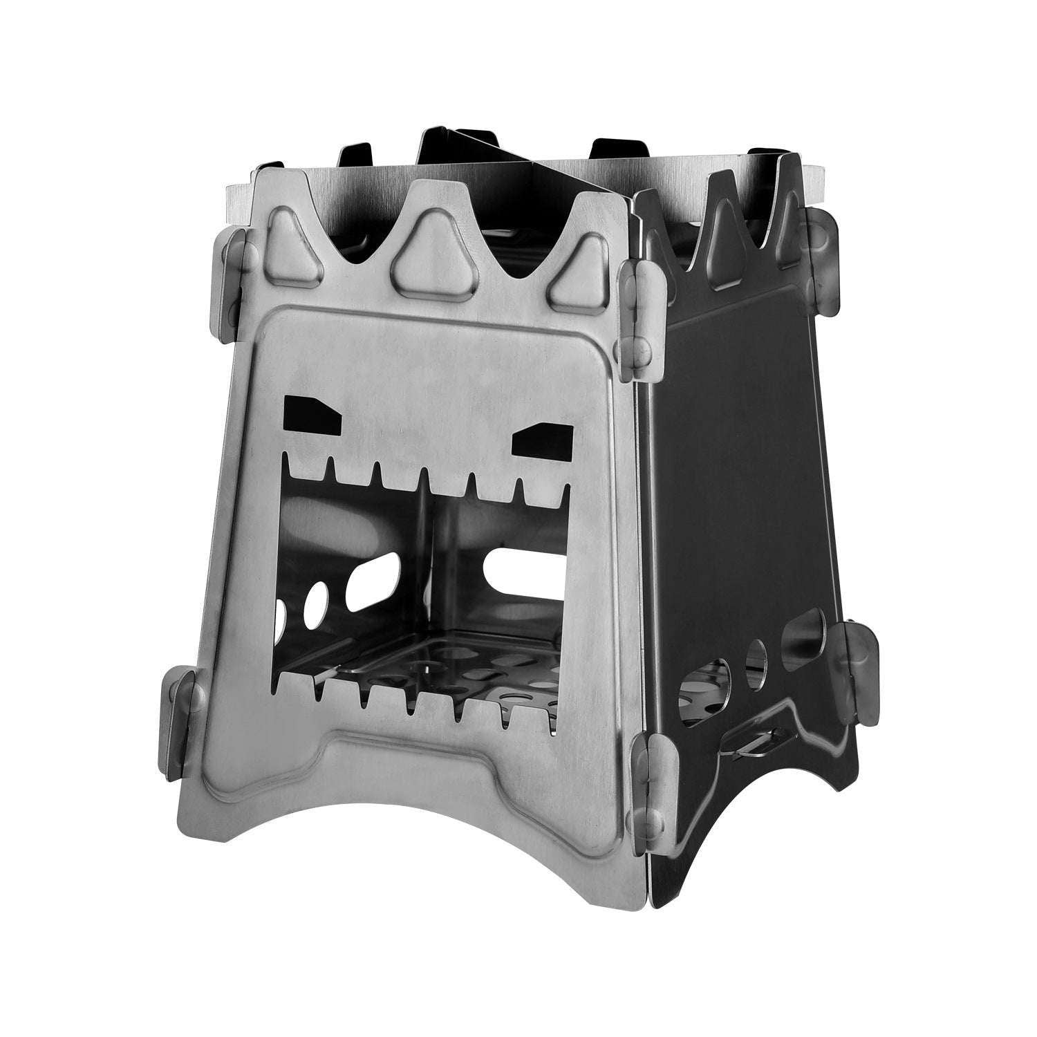 Stainless Steel Camping Stove – Portable Wood Burner Camping Stove Stainless Steel Backpackin | Ectron Online