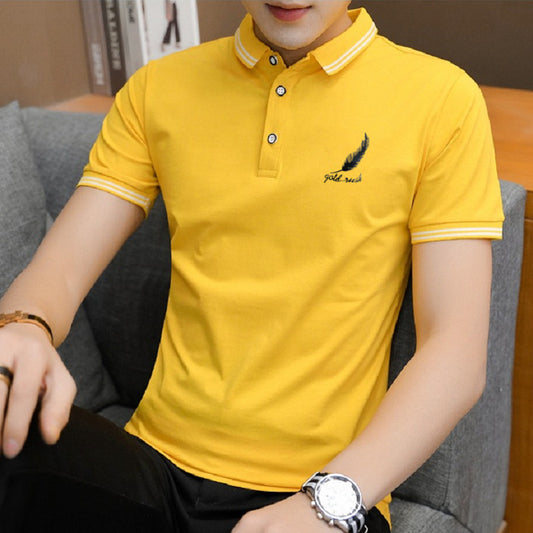 Youth Business Casual Polo Shirt – Short Sleeve Half-Sleeved Tee