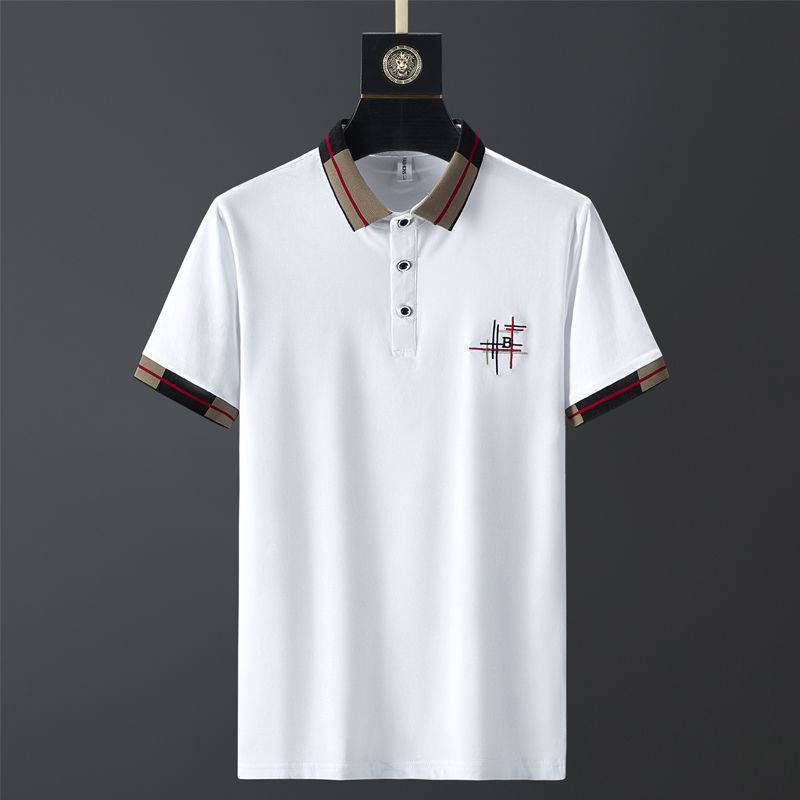 Men’s Slim Fit Polo Shirt – Trendy Collar T-Shirt Style Trendy Slim Shirt Collar POLO Shirt Men' | Ectron Online