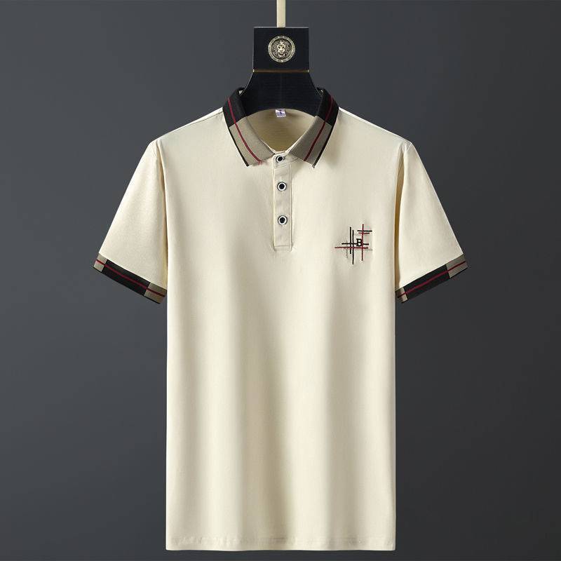 Men’s Slim Fit Polo Shirt – Trendy Collar T-Shirt Style Trendy Slim Shirt Collar POLO Shirt Men' | Ectron Online