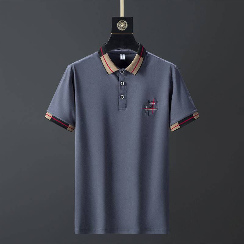 Men’s Slim Fit Polo Shirt – Trendy Collar T-Shirt Style Trendy Slim Shirt Collar POLO Shirt Men' | Ectron Online