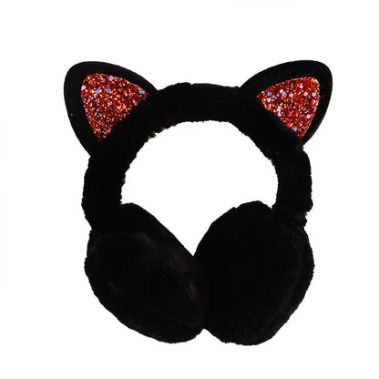 New Cute Rabbit Ears Bowknot Earmuffs For Ladies Winter Rabbit Fur Earmuffs