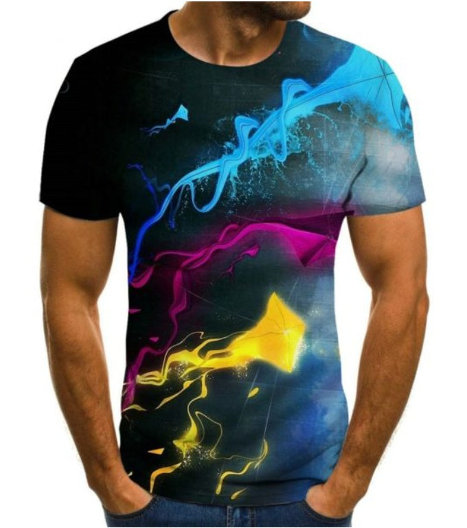 3D Camouflage Print T-Shirt – Unisex Casual Short Sleeve Top New 3D Digital Printing Camouflage Short | Ectron Online