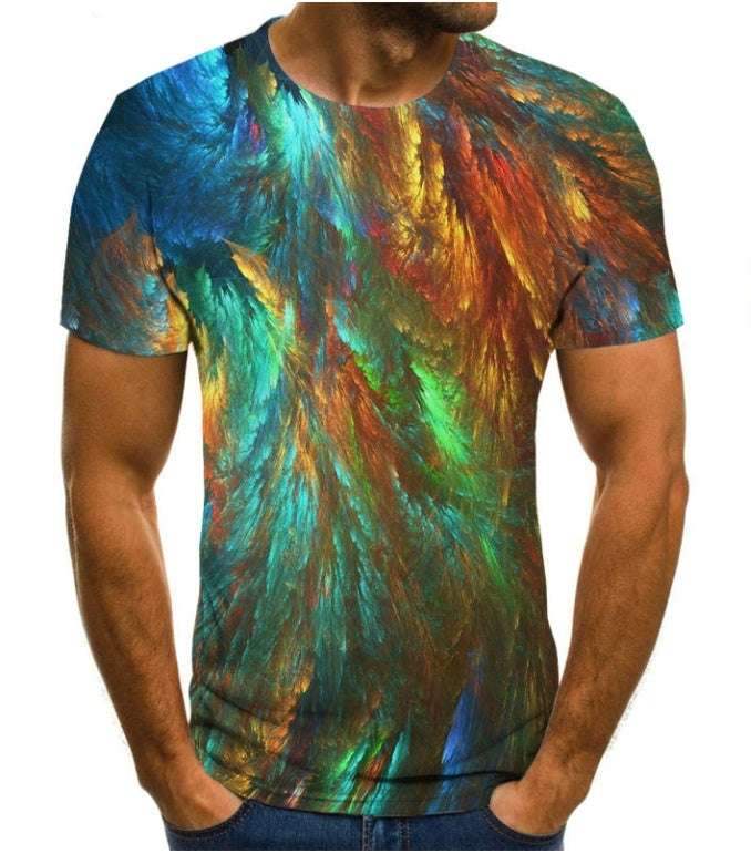 3D Camouflage Print T-Shirt – Unisex Casual Short Sleeve Top New 3D Digital Printing Camouflage Short | Ectron Online