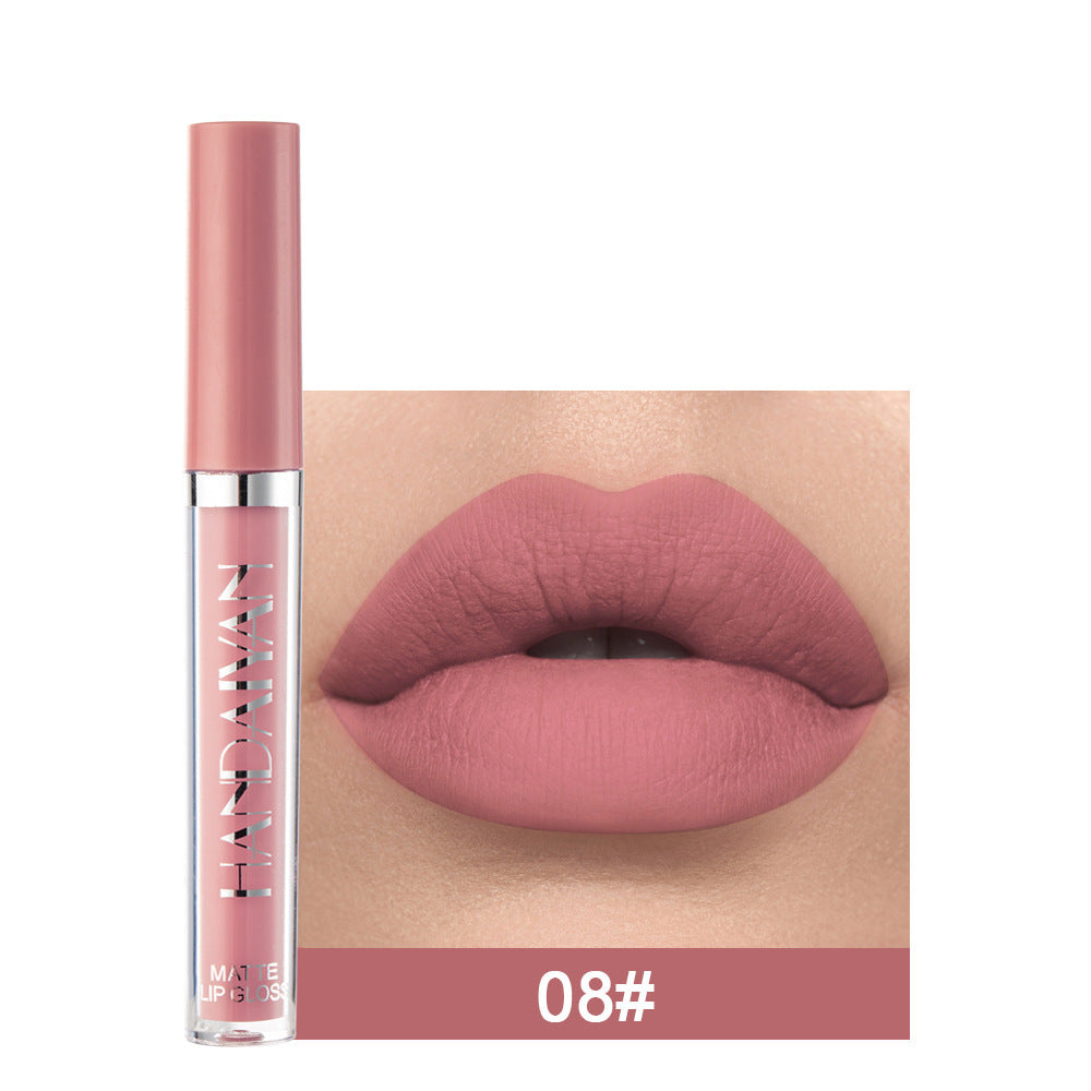 Handaiyan Matte Liquid Lipstick – Waterproof, Non-Stick Mini Gloss Handaiyan Matte Lip Glaze Liquid Lipstic | Ectron Online