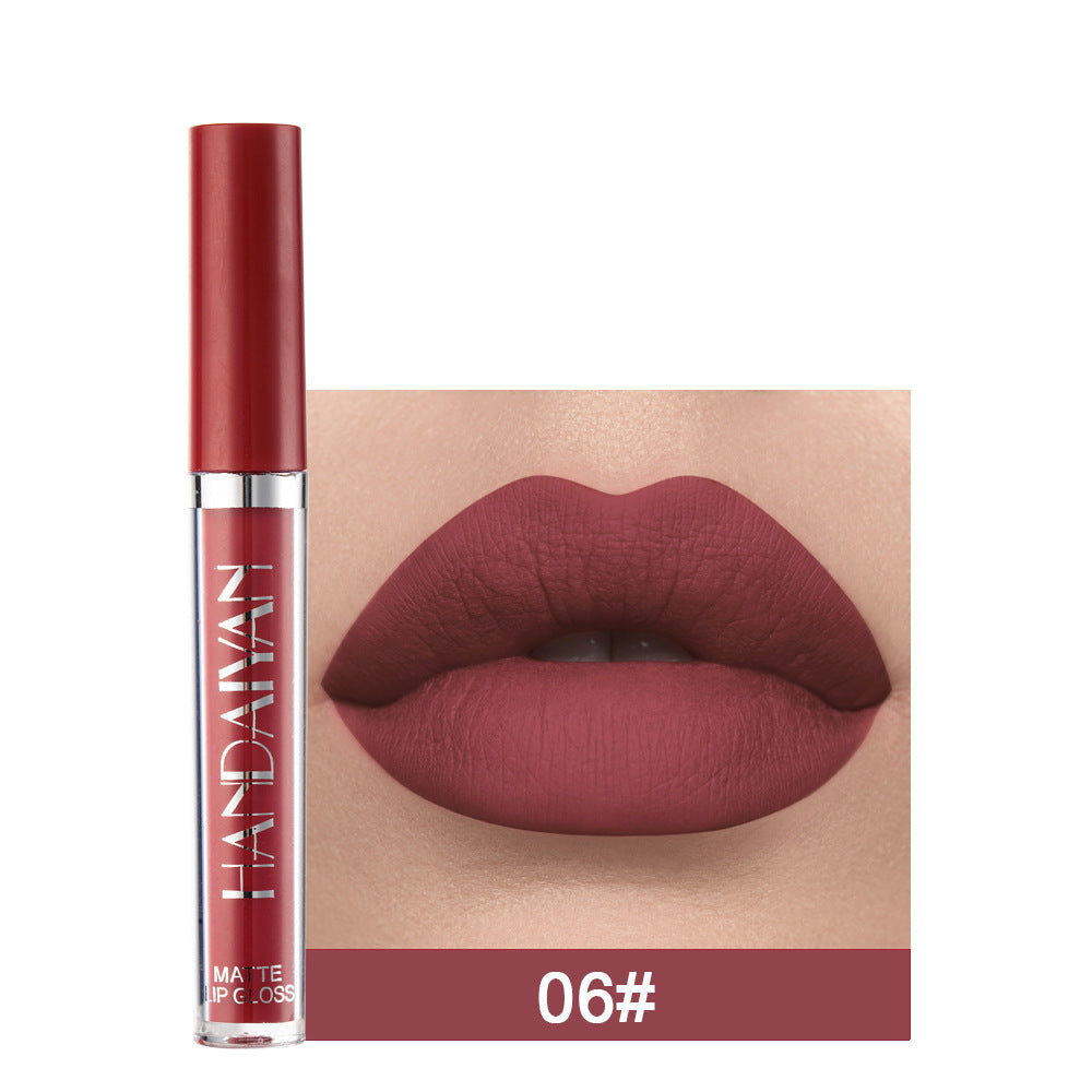Handaiyan Matte Liquid Lipstick – Waterproof, Non-Stick Mini Gloss Handaiyan Matte Lip Glaze Liquid Lipstic | Ectron Online