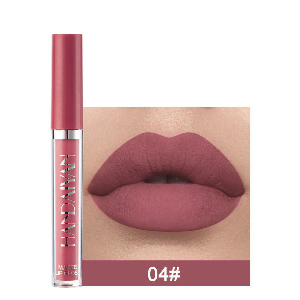 Handaiyan Matte Liquid Lipstick – Waterproof, Non-Stick Mini Gloss Handaiyan Matte Lip Glaze Liquid Lipstic | Ectron Online